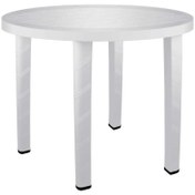 تصویر میز گرد ناصر پلاستیک کد 822 با جنس پلاستیک 