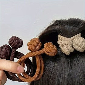 تصویر کش مو گره ای رنگی 