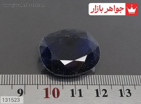 تصویر نگین یاقوت آفریقایی کبود الماس تراش کد 131523 