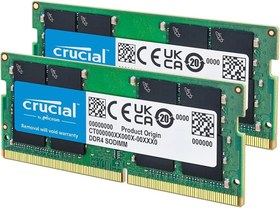 تصویر رم لپ تاپ DDR4 تک کاناله 3200 مگاهرتز کروشیال ظرفیت 16 گیگابایت Crucial 16GB 3200Mhz DDR4 Single Channel laptop RAM