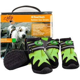 تصویر کفش کوچک سگ برای استفاده در فضای باز - سبز برند all for paws Outdoor Dog Shoesmall Green