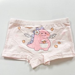 تصویر شورت نخی پادار/نیم پا بچگانه/دخترانه عروسکی - Free / دایناسور 