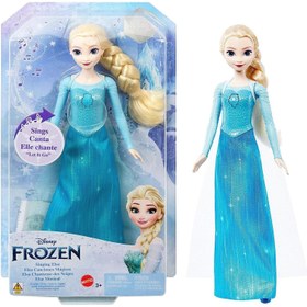 تصویر عروسک السا خواننده از مجموعه دیزنی پرنسس فریزین برند disney frozen Disney Princess Frozen Singing Elsa Doll