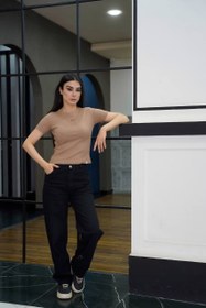 تصویر تیشرت کراپ گلدوزی قلب 