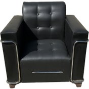 تصویر مبل اداری چرم اجلاس تک نفره 