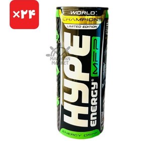 تصویر نوشیدنی انرژی زا هایپ مشکی خارجی باکس 24 عددی Hype MFP Energy Drink 250 ml Hype