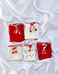 تصویر شورت زنانه عروسکی فانتزی قرمز 