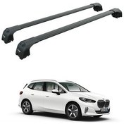 تصویر جعبه بار سقفی BMW 2 ACTIVE TOURER F46 2022 2025 ROOF RACK CARRIER SPACER POST BAR PAW PRO BLACK auto paw 