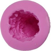 تصویر قالب سیلیکونی شمع استوانه گلدار 