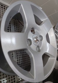 تصویر رینگ ۵پر سایز ۱۵ (۴×۱۰۸) نقره‌ای بتا+ (مخصوص خودروهای ایران خودرو) Original wheel size 15" (4×108) Beta+ silver