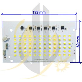 تصویر چیپ 50 وات بلالی برق مستقیم dob 50w 