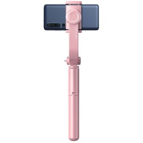 تصویر سه پایه و مونوپاد گوشی بیسوس مدل SULH-04 Baseus selfie stick telescopic retractable selfie stick tripod with bluetooth remote control pink