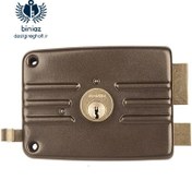 تصویر قفل حیاطی منیر صنعت طرح ایزو ۱۰ ساچمه 