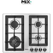 تصویر اجاق گاز استیل 4 شعله میکس پلاس مدل IS-6401 Mixplus gas stove model IS-6401
