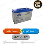 تصویر باتری 12 ولت 9 آمپر ساعت ایبیزا مدل 12V9AH ساخت ویتنام 