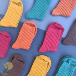 تصویر جوراب نیم ساق کبریتی 