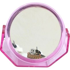 تصویر خرید آینه رومیزی آرایشی دو طرفه با بزرگنمایی 7X با پایه کریستالی 