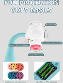 تصویر میز نقاشی پروژکتور برای کودکان برند groic Projector Painting Table for Kids Painting Toys Game Board Set Painting Projector Educational Drawing Toys