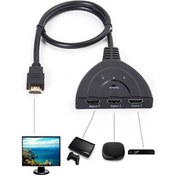 تصویر هاب سوئیچ دار 3 به 1 HDMI کابل دار iFORTECH iFORTECH