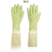 تصویر دستکش ظرفشویی آنتی باکتریال ضخیم ایزی کلین (ساق کوتاه) - سایز M 