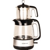 تصویر چای ساز هاردستون مدل TMP1401 ظرفیت ۳ لیتر با کتری شیشه‌ای 