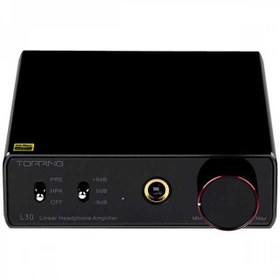 تصویر آمپلی فایر هدفون و پری آمپ تاپینگ TOPPING HI-RES Headphone Amplifier Preamplifier Black L30 