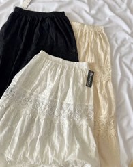 تصویر دامن خامه دوری آستردار وارداتی 