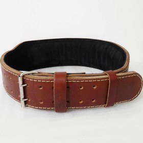 تصویر کمربند بدنسازی چرم گاومیش Leather power Lifting belt