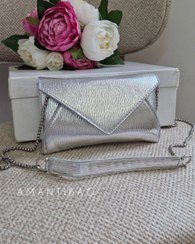 تصویر کیف مجلسی زنانه زارا مدل ۱۱۸ با جنس ورنی براق 