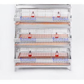 تصویر قفس کبک 3 طبقه طیوران سازه 