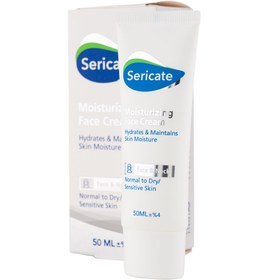 تصویر کرم مرطوب کننده صورت سری کیت مناسب پوست نرمال، خشک و حساس Moisturizing Face Cream SERICATE