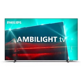 تصویر تلویزیون فیلیپس 65oled718 Philips Ambilight 65OLED718 Smart Android OLED 4K TV 120 HZ (2023)