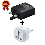 تصویر شارژر گوشی سامسونگ ۲۵ وات سامسونگ (همراه کابل و تبدیل چراغ دار) Samsung 25w adapter