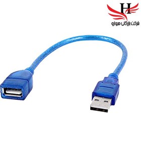 تصویر کابل افزایش طول USB 2.0 مدل ex-bl طول 0.3 متر شیلدار 