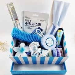 تصویر پک هدیه دخترانه | پک چندتکه شامل اکسسوری مو، هدبند، سوهان و ماسک صورت _ رنگ دلخواه 