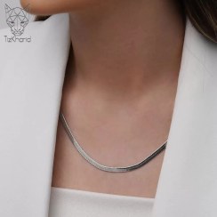 تصویر گردنبند ماری استیل ۴۵ سانتی 