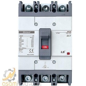 تصویر آمپر فریم 250 – 3پل – 160A-50KA-380/415VAC – تنظیم حرارتی: 0.7 الی 1 ABH203C/160 