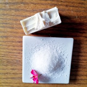 تصویر صابون سفیداب و نمک دریا Handmade sea salt soap
