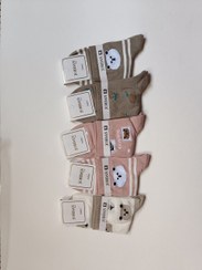 تصویر جوراب زنانه نیم ساق طرح فانتزی - 5 تایی 