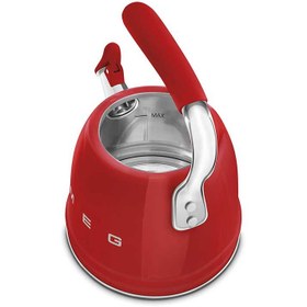 تصویر کتری روگازی اسمگ مدل SMEG CKLW2001RD SMEG Whistling kettle CKLW2001RD