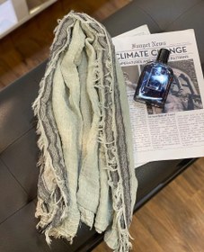 تصویر شال کنفی دور ریش - کرم 