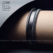 تصویر دستبند چرمی مردانه مدل دوران 