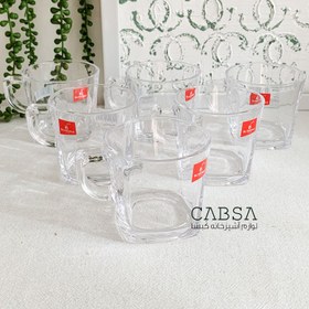 تصویر نیم لیوان بلینک مکس مدل KTZB89 بسته 6 عددی Set of 6 Blinkmax tea mugs KTZB89