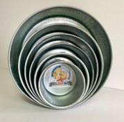 تصویر قالب کیک موج گرد سایز ۲۵ سانت لبه بلند 