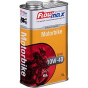تصویر روغن موتور فلومکس مدل موتوربایک 10W40 SL حجم ۱ لیتر 