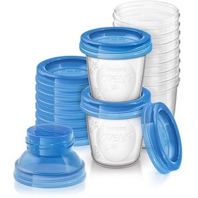 تصویر ست ظرف ذخیره شیر مادر فیلیپس اونت 10 عددی Philips Avent Breast Milk Storage Bag 10 Pieces