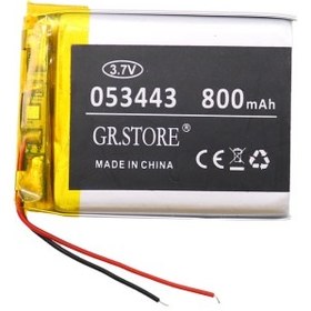 تصویر باتری لیتیوم پلیمر 3.7v ظرفیت 800mAh LiPo 