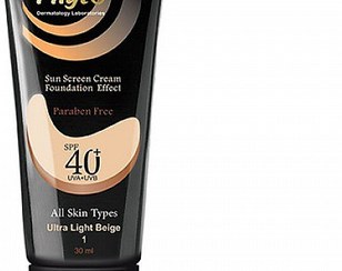 تصویر ضد آفتاب کرم پودری SPF40 مناسب انواع پوست 30میل فیتووان Phyto One Sun Screen Cream Foundation Effect For All Skin Types 30ml