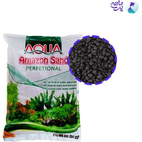 تصویر خاک آکواریوم آکوا حجم ۳ لیتر مشکی 