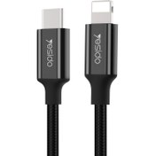 تصویر کابل شارژر تایپ سی به لایتنیگ Yesido CA-30 Type-C to Lightning 